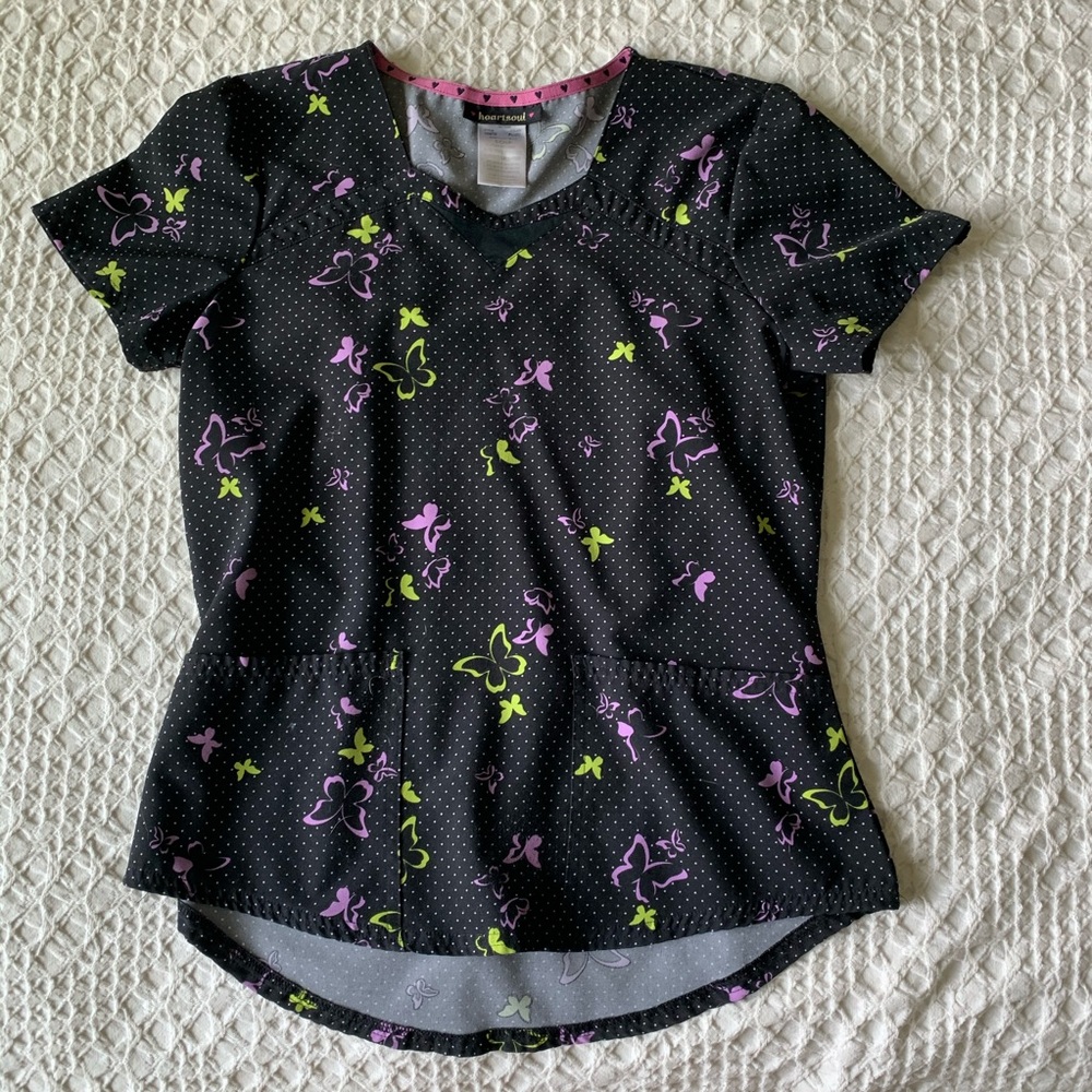 Heartsoul Womens Scrub Top